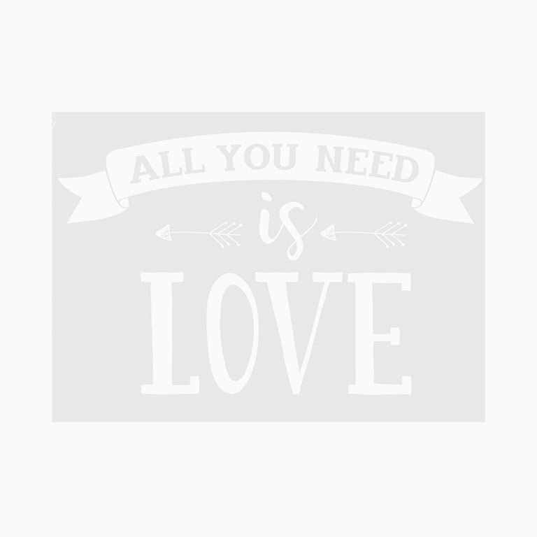 Carro adesivo "tudo que você precisa é amor"