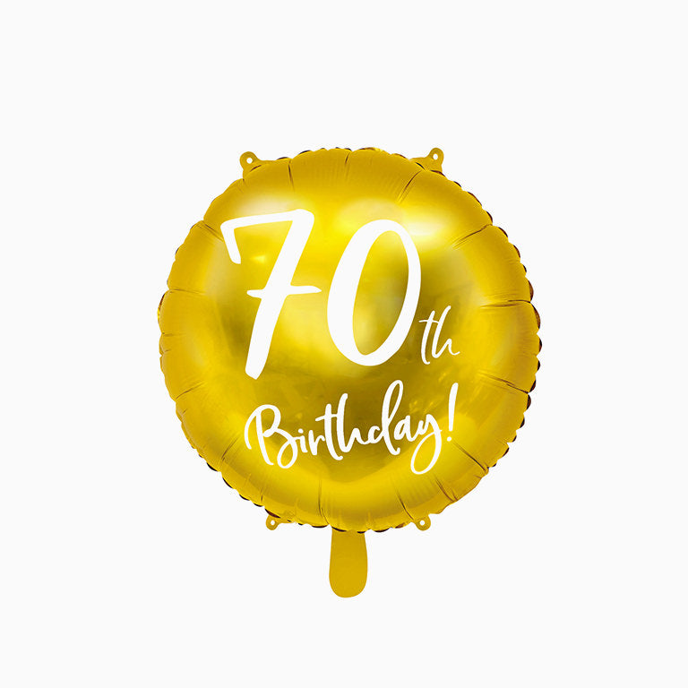 Globo Foil "70th Birthday"