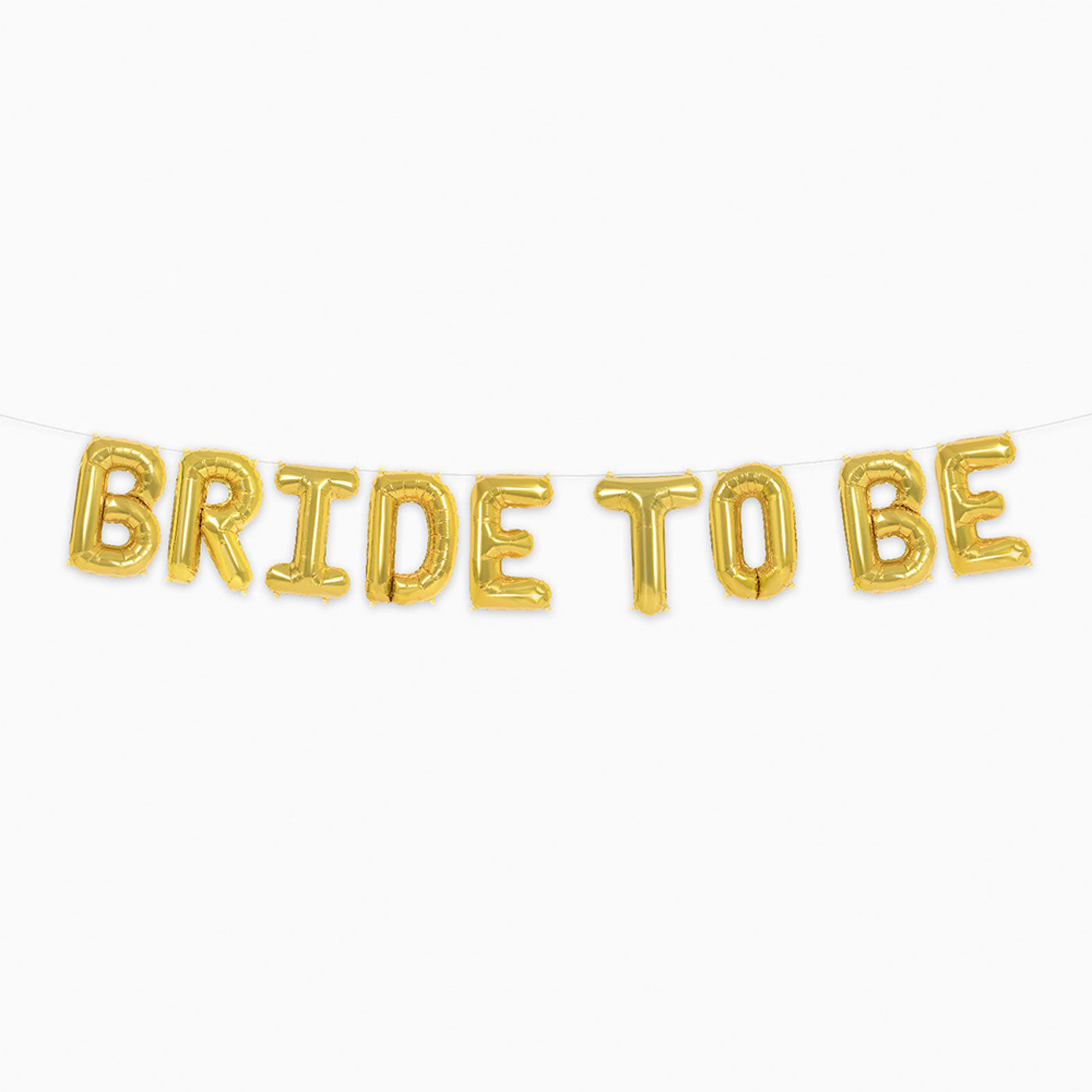 BRIDE TO BE FOIL GOLY LETTERS