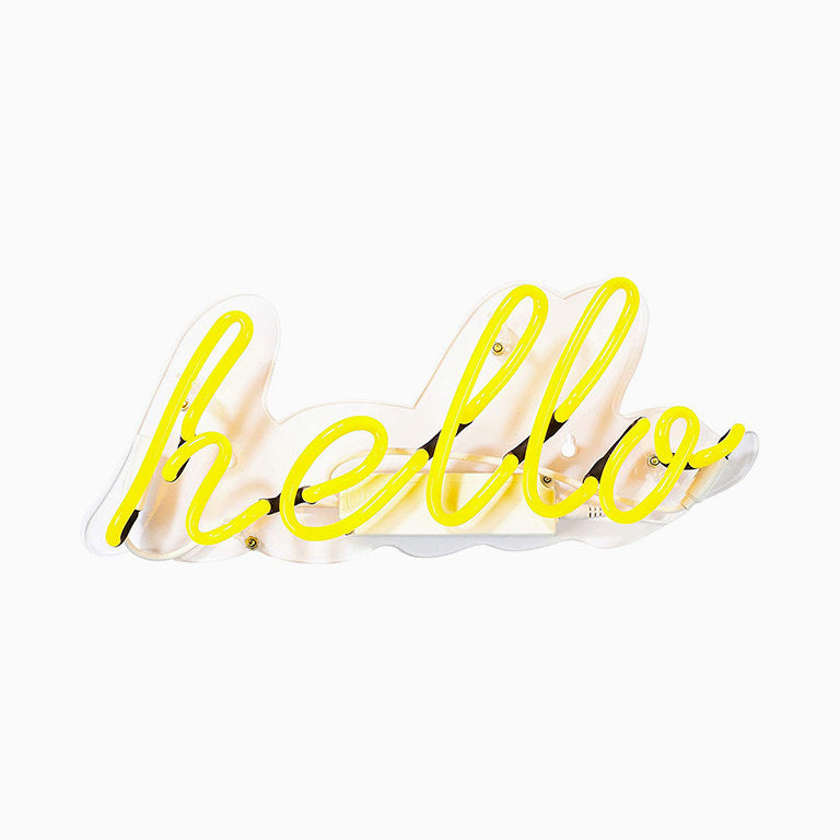 Letrero de Neon "Hello"
