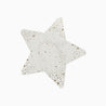 Servilletas de papel en color blanco y forma de estrella y con estampado de estrellas en dorado