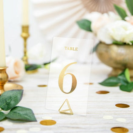 Table numbers marksites